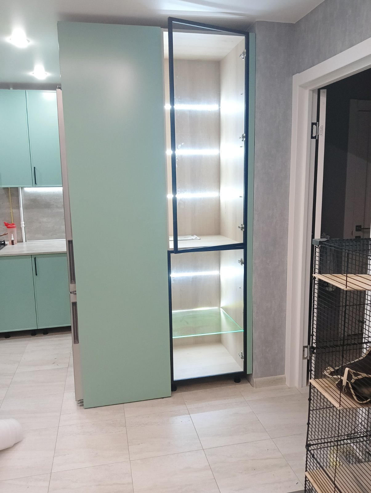 Кухня голубая мечта 5