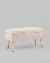 Банкетка Сторми с ящиком, бежевый