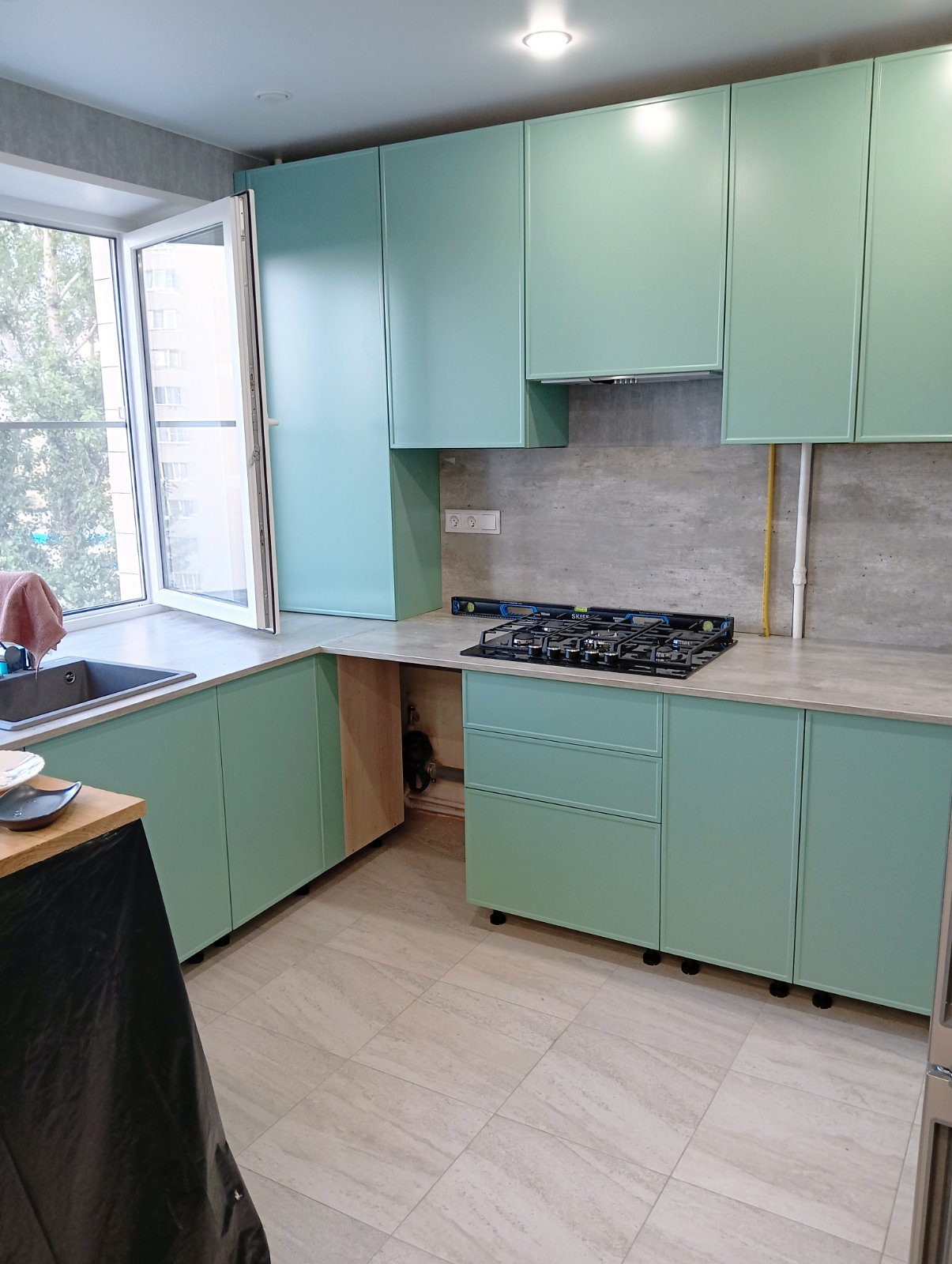 Кухня голубая мечта 3