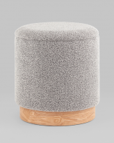 Пуф с ящиком Холли XS букле серый