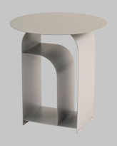 Журнальный столик Arwel, металл, серый