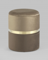 Пуф Кэрри с ящиком, велюр коричневый