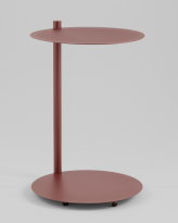 Журнальный столик Сиара/Siara, металл, бордовый
