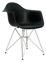 Кресло EAMES черное. Сидение. + Кресло EAMES.Каркас металлический