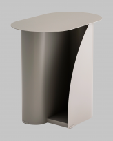 Журнальный столик Yvaine, металл, серый