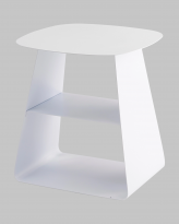 Журнальный столик Leyre, металл, белый