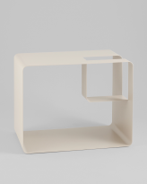 Журнальный столик Вива/Viwa, металл, светло-серый