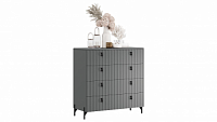 Комод «Тиффани» - Серый графит, Графит матовый